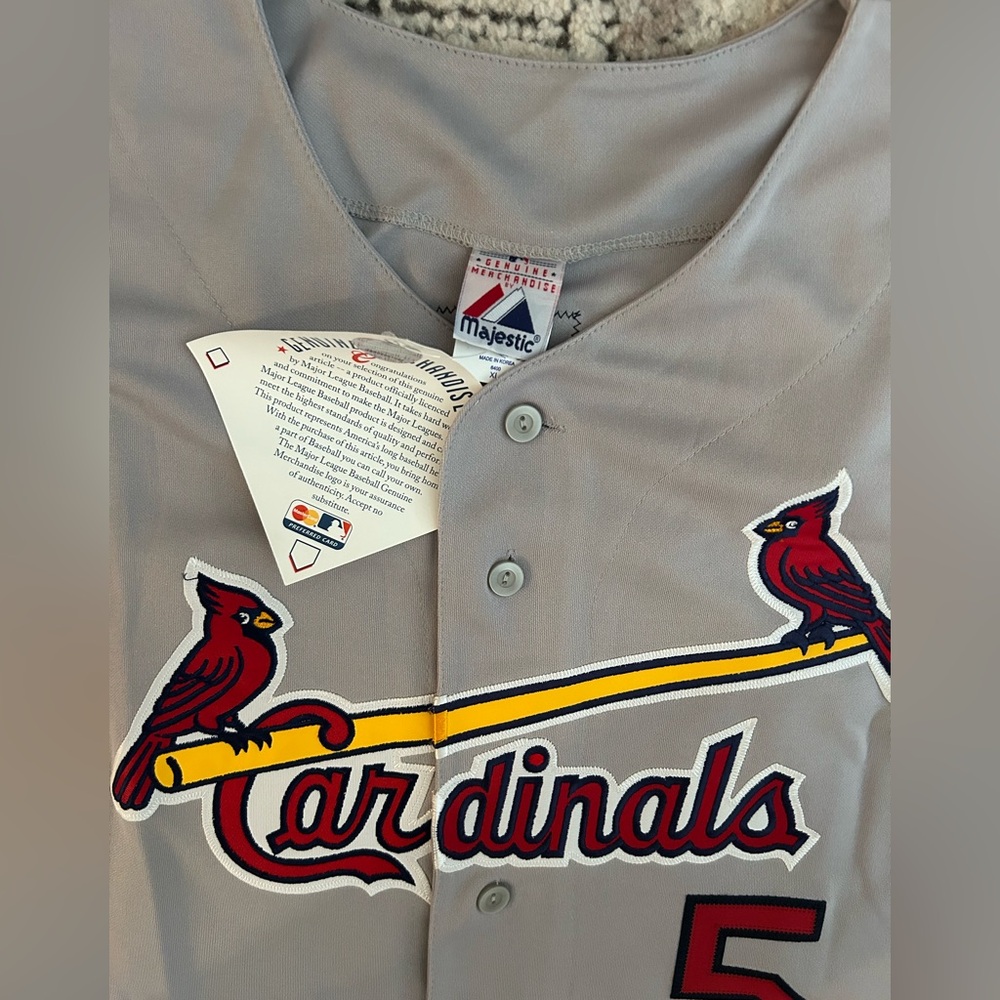 Majestic Authentic St. Louis Cardinals Albert Pujols Baseball Jersey Mens Sz: XL - Picture 4 of 6
